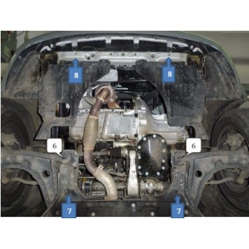 Захист двигуна Daewoo Nubira IIІ J200 2003-2004-2