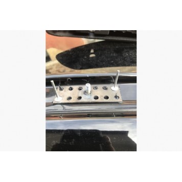 Рейлинги на крышу Peugeot Expert 2017 XS база, металлическая ножка-1