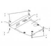 Защита двигателя Hyundai Getz 2002-2011