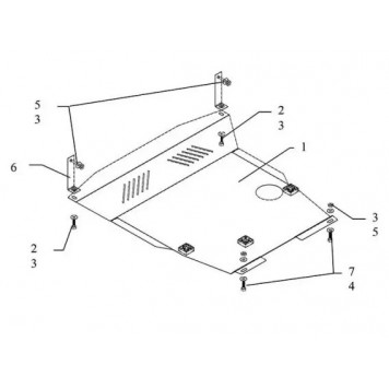 Защита двигателя Hyundai Getz 2002-2011
