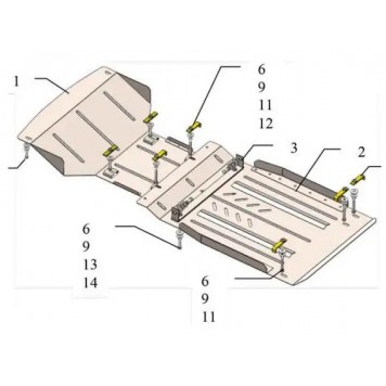 Захист двигуна GMC Canyon 2004-2014