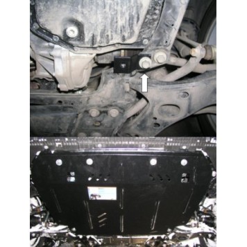 Защита двигателя Toyota Prius III ZHW30R 2009-2015-1