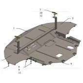 Захист двигуна Hyundai Sonata LF 2015-2019 1