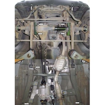 Защита двигателя Suzuki Jimny JB 2005-2012 1-2