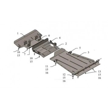 Защита двигателя Suzuki Jimny JB 2005-2012 1
