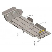 Защита двигателя Toyota Hilux 2011-2015 Защита двигателя Toyota Hilux 2011-2015