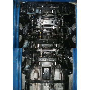 Защита двигателя Toyota Hilux 2011-2015-2