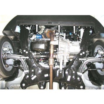 Защита двигателя Fiat 500 2007--3