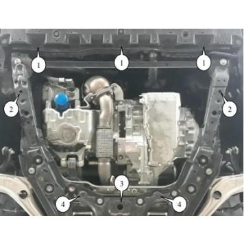 Захист двигуна Honda Accord X 2017--2