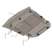 Защита двигателя Nissan Qashqai J11 2014-2017 Защита двигателя Nissan Qashqai J11 2014-2017