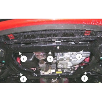 Захист двигуна Kia Rio II 2005-2011-1