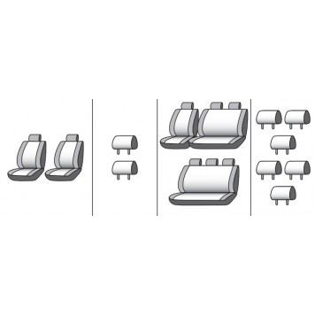 Чохли на сидіння Volkswagen T5 Transporter 2003-2014-9