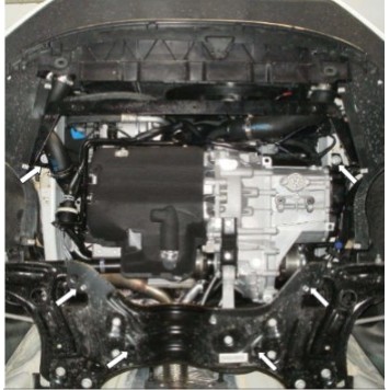 Захист двигуна Volkswagen Polo 2009- 2-2