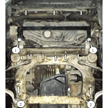 Захист двигуна Volkswagen Phaeton 2002-2016 1-2