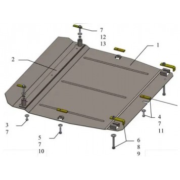 Захист двигуна Honda CR-V IV 2013-2015