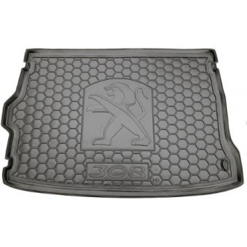 Автомобільний килимок в багажник Peugeot 308 2014- Hatchback