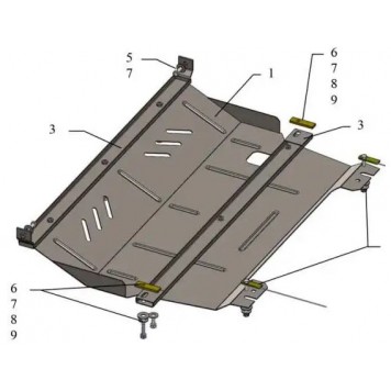 Захист двигуна Peugeot 208 2012-2020 2
