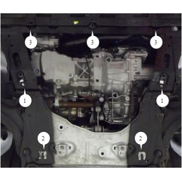 Захист двигуна Renault Clio 2009-2012--2