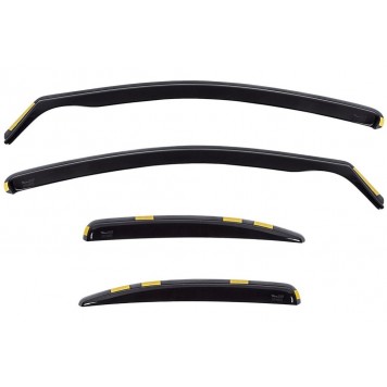 Дефлектори вікон Mitsubishi Lancer 10 2007 -> 4D 