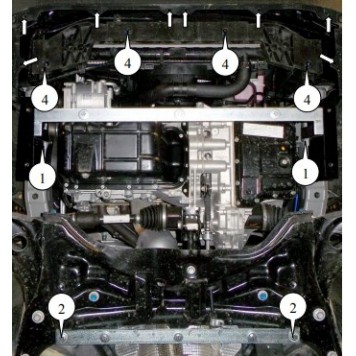 Захист двигуна Jac S2 2015-2019--1
