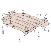 Захист двигуна Mercedes-Benz W 245/Т245 2005-2011