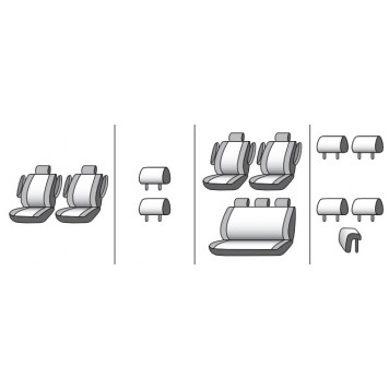 Чохли на сидіння Volkswagen T5 Multivan 2003-2014-9