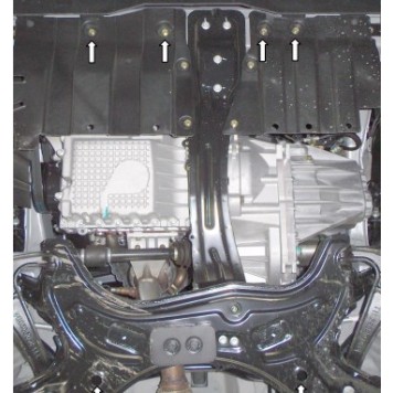 Защита двигателя Chery Tiggo 5 2014--2