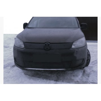 Зимняя накладка на решетку Volkswagen Caddy 2010 (верх)