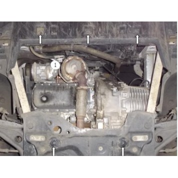 Захист двигуна Peugeot 308 2013--2