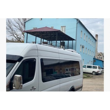 Рейлинги на крышу Iveco Daily 2014-  хром 340 см-3