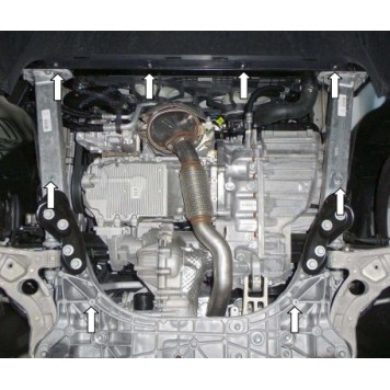 Защита двигателя Jeep Cherokee KL 2013-2019-2