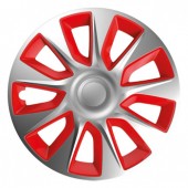 Ковпаки на колеса Elegant Stratos Silver Red 13" Ковпаки на колеса Elegant Stratos Silver Red 13"