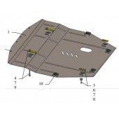 Захист двигуна Nissan X-Trail T32 2014-2017 Захист двигуна Nissan X-Trail T32 2014-2017