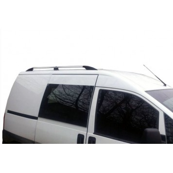 Рейлинги на крышу Peugeot Expert 1996-2007  длинная база, пластиковые ножки 