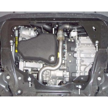 Защита двигателя Range Rover Evoque 2011-2018-2