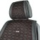 Комплект премиум накидок для сидений BELTEX Monte Carlo, black-red