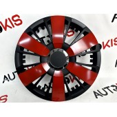 Ковпаки на колеса Leoplast Sportivo Duo Black/Red 14"