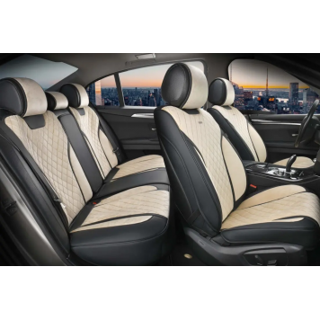 Комплект накидок на сидіння 3D Torino,бежеві-2