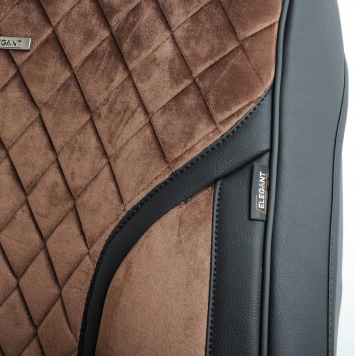 Комплект накидок на сидіння 3D Torino,коричневі-1