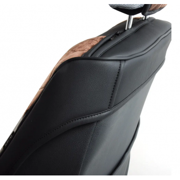 Комплект накидок на сидіння 3D Torino,коричневі-2