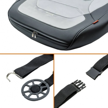 Комплект накидок на сидіння 3D Verona,сірі-4