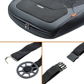 Комплект накидок на сидіння 3D Verona,чорні-4