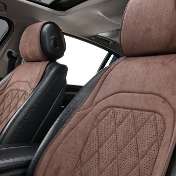 Накидки  на сиденья Elegant Parma коричневые-1