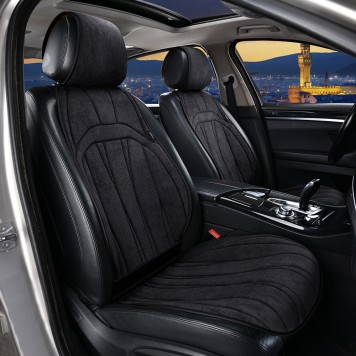 Накидки на сидіння Elegant Ancona чорні-1