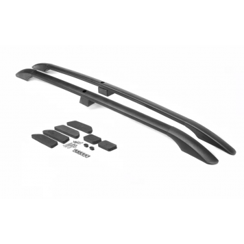 Рейлинги на крышу Citroen Jumpy 2007-2017  Длинная база, Пластиковые ножки черные