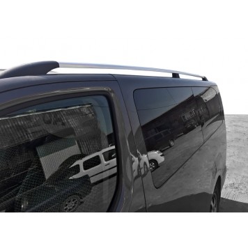 Рейлинги на крышу Citroen Jumpy/Dispatch 2017  XL база, метал. ножки хром -1