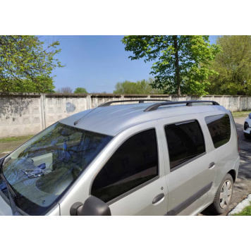 Рейлинги на крышу Dacia Logan MCV 2004-2014 Пластиковые ножки черные чорні-1