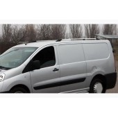 Рейлинги на крышу Citroen Jumpy 2007-2017 Пластиковые ножки, Короткая база черные Рейлинги на крышу Citroen Jumpy 2007-2017 Пластиковые ножки, Короткая база черные