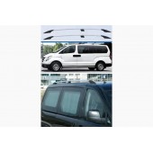 Рейлінги для Hyundai H200, H1, Starex 2008 (метал. ніжки) хром