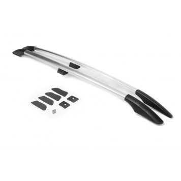 Рейлинги на крышу Renault Kangoo 1998-2008 макси база, пластиковые ножки хром-1